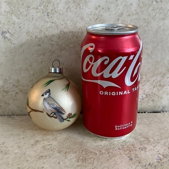 Old Vintage Christmas Ornament Hand Painted Blue Jay Bird - Picture 5 of 6